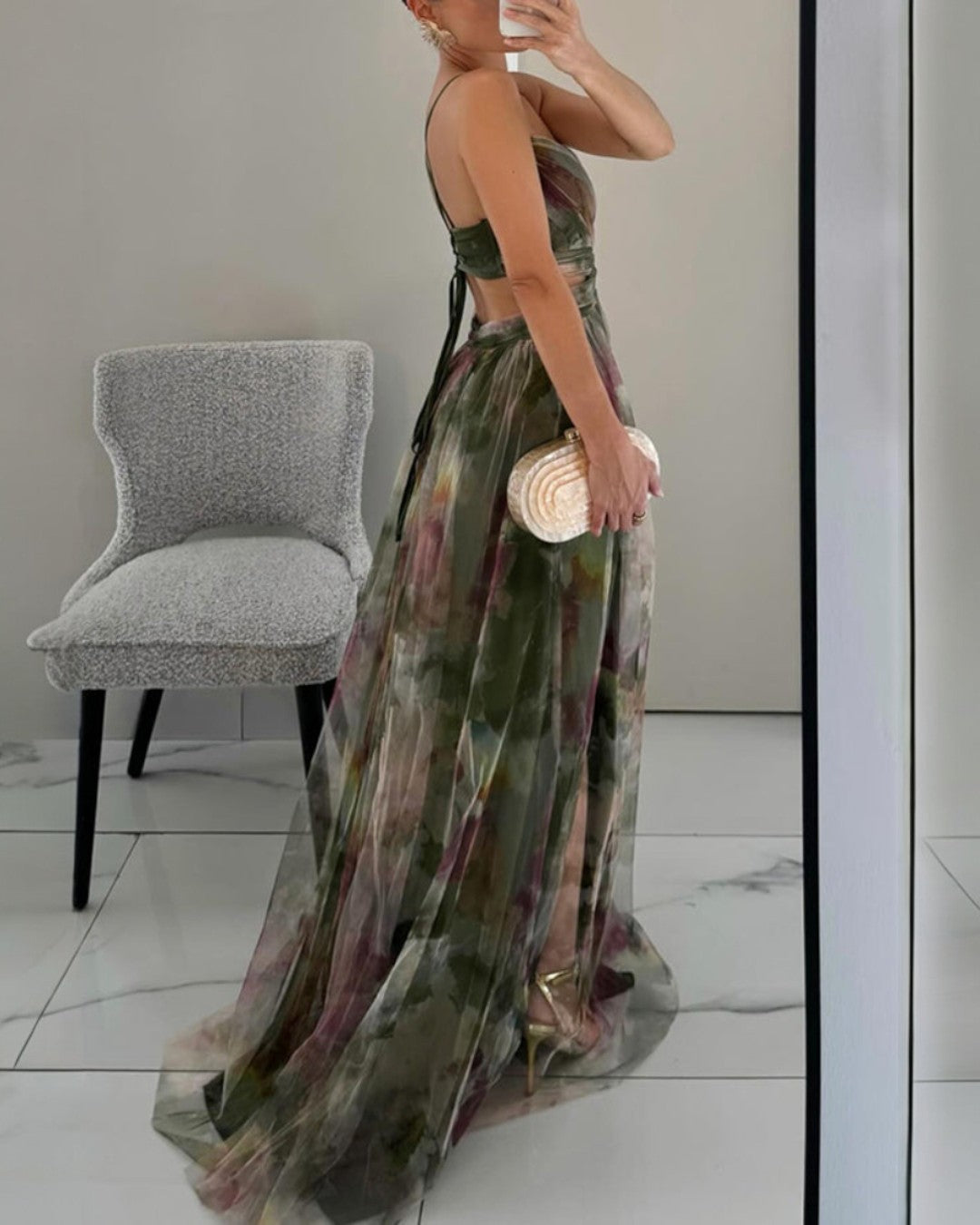 Van Rijn Fashion® | Maxi Jurk met Bloemenprint