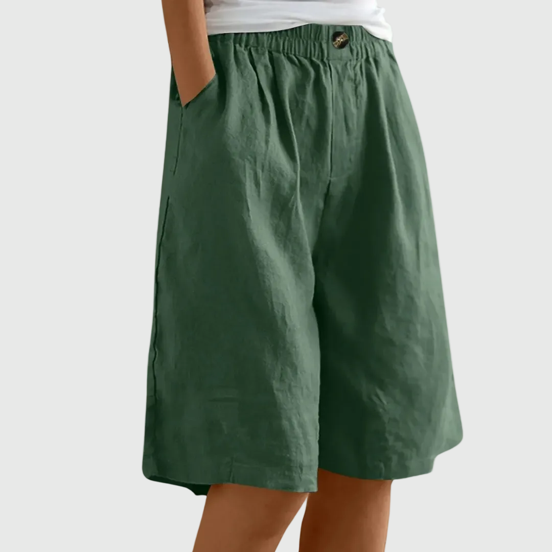 Van Rijn Fashion® | Ruime Shorts met Elastische Taille