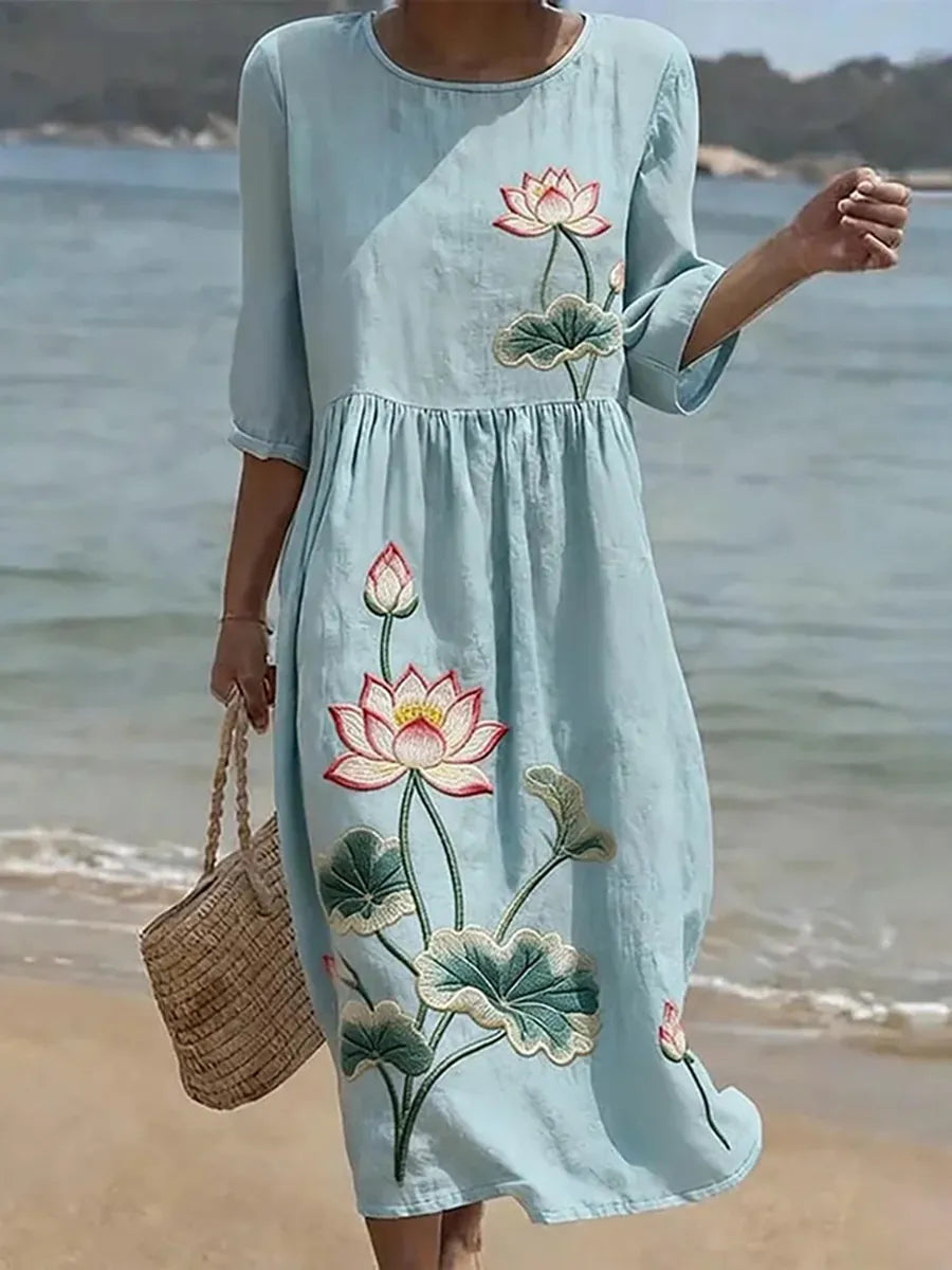 Elise | Bloemen Maxi Jurk