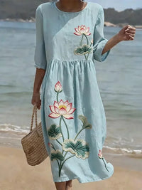 Elise | Bloemen Maxi Jurk