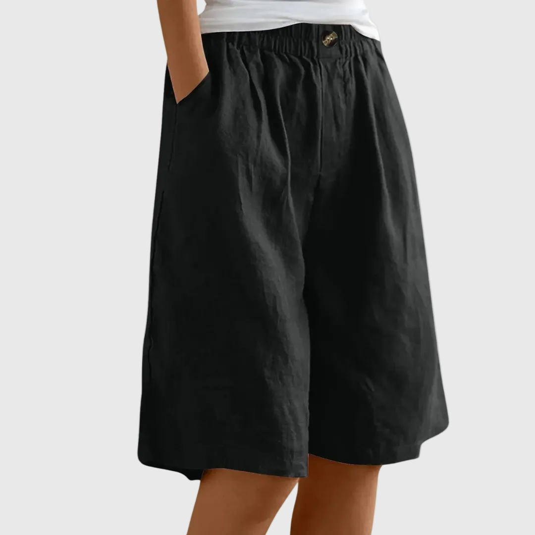 Van Rijn Fashion® | Ruime Shorts met Elastische Taille