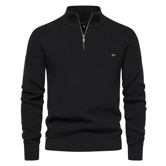 Van Rijn Fashion® | Gebreide Zip-Up Heren Trui