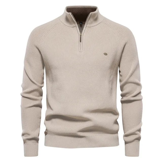 Van Rijn Fashion® | Gebreide Zip-Up Heren Trui