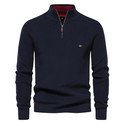 Van Rijn Fashion® | Gebreide Zip-Up Heren Trui