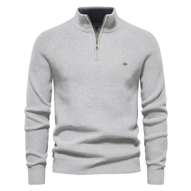 Van Rijn Fashion® | Gebreide Zip-Up Heren Trui