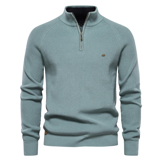 Van Rijn Fashion® | Gebreide Zip-Up Heren Trui