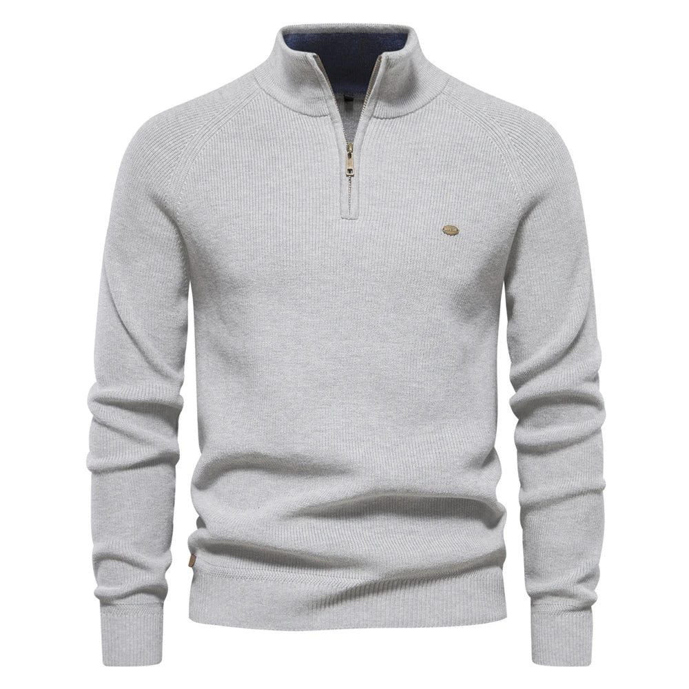 Van Rijn Fashion® | Gebreide Zip-Up Heren Trui