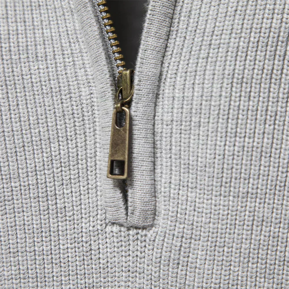 Van Rijn Fashion® | Gebreide Zip-Up Heren Trui
