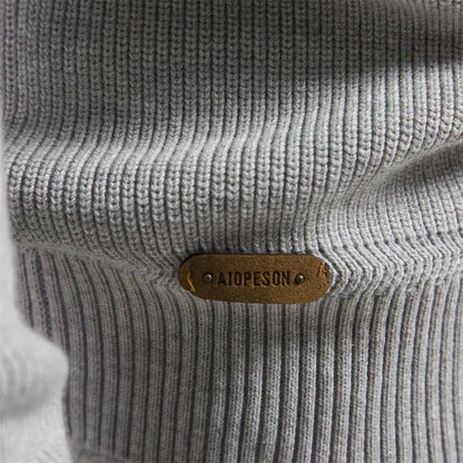 Van Rijn Fashion® | Gebreide Zip-Up Heren Trui