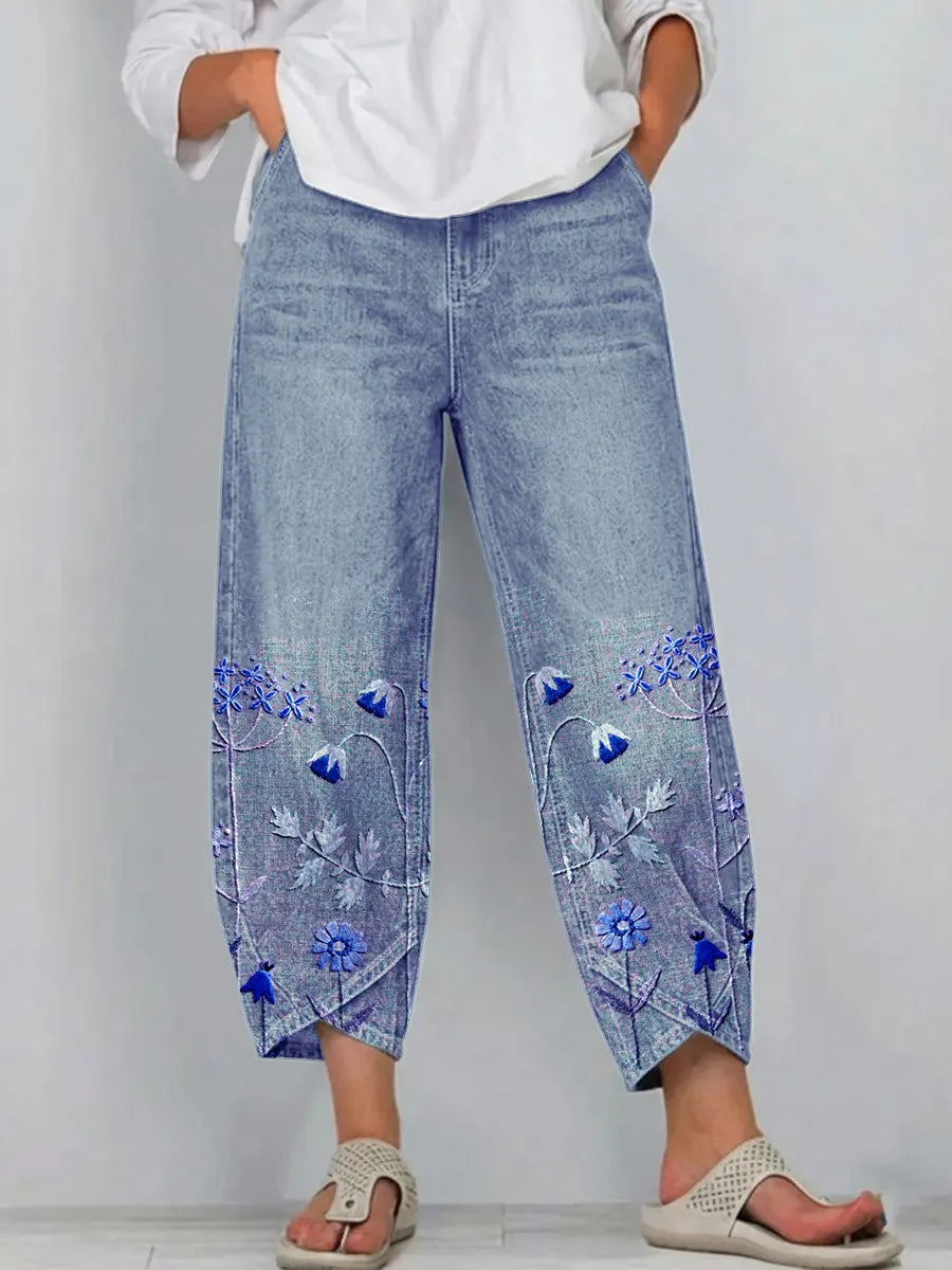 Lies | Casual Broek - Blauw