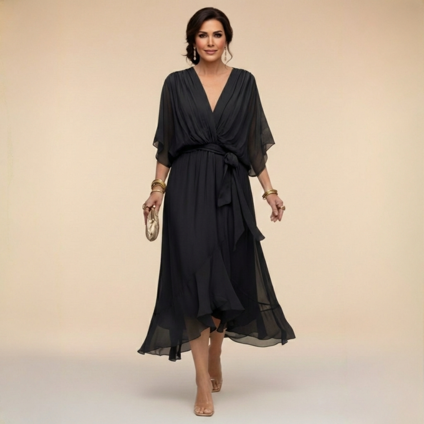 Van Rijn Fashion® | Chiffon Jurk