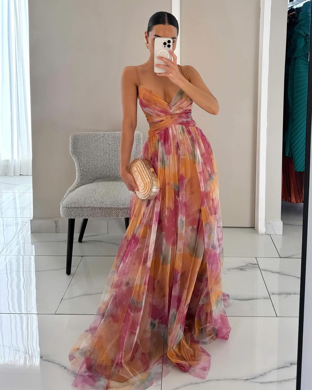 Van Rijn Fashion® | Maxi Jurk met Bloemenprint