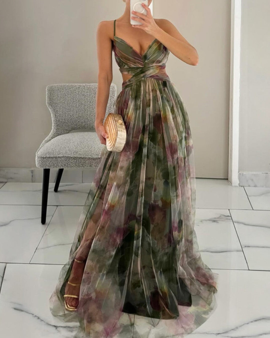 Van Rijn Fashion® | Maxi Jurk met Bloemenprint