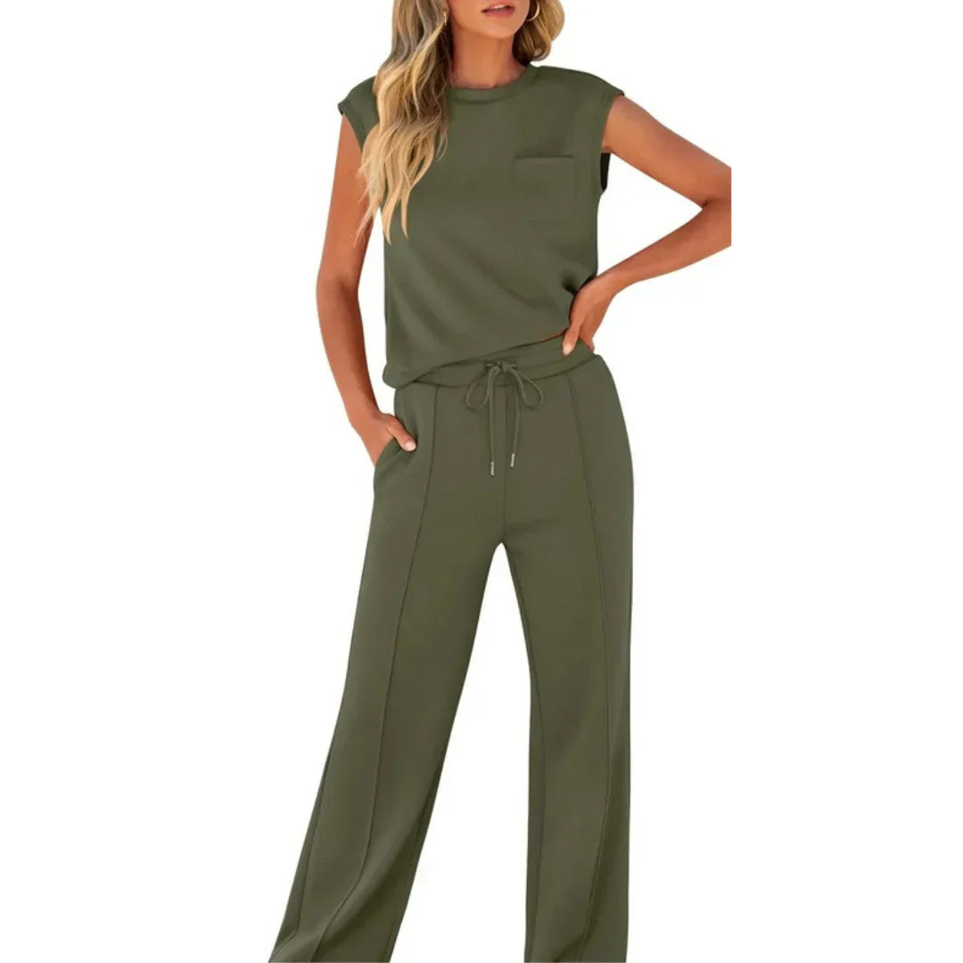 Kaiya Loungewear Co-Ord Legergroen