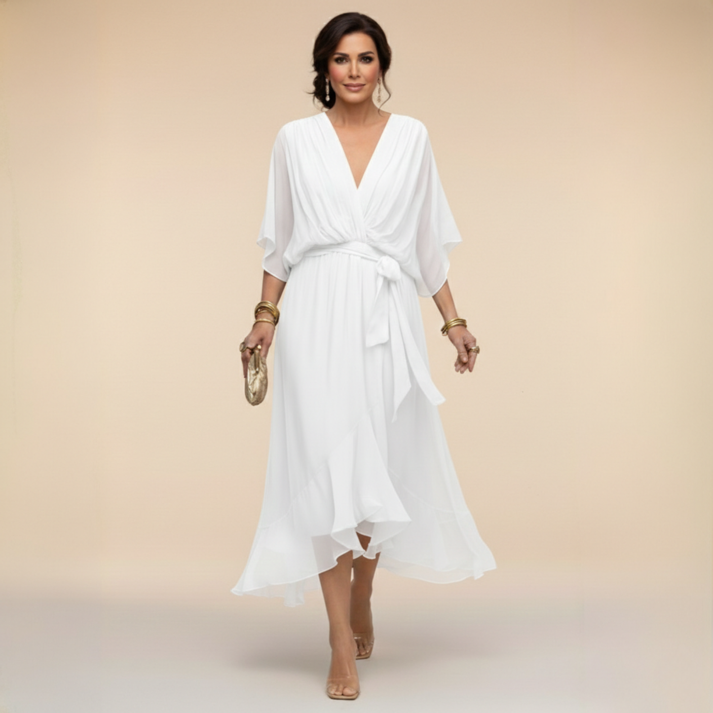 Van Rijn Fashion® | Chiffon Jurk