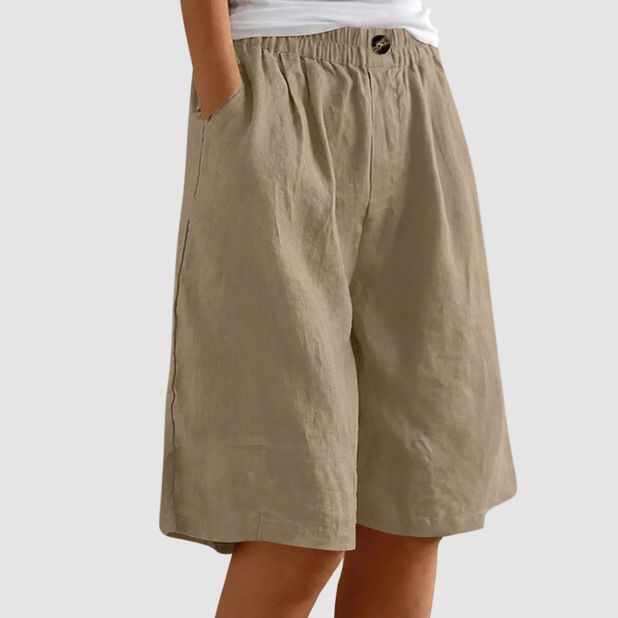 Van Rijn Fashion® | Ruime Shorts met Elastische Taille