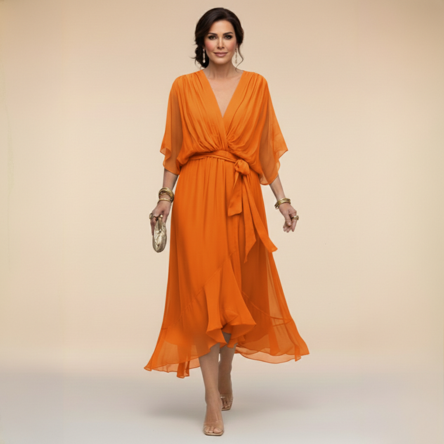 Van Rijn Fashion® | Chiffon Jurk