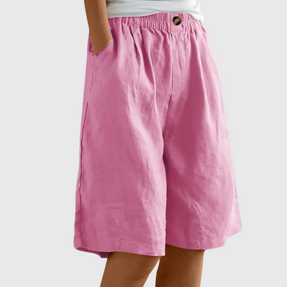 Van Rijn Fashion® | Ruime Shorts met Elastische Taille