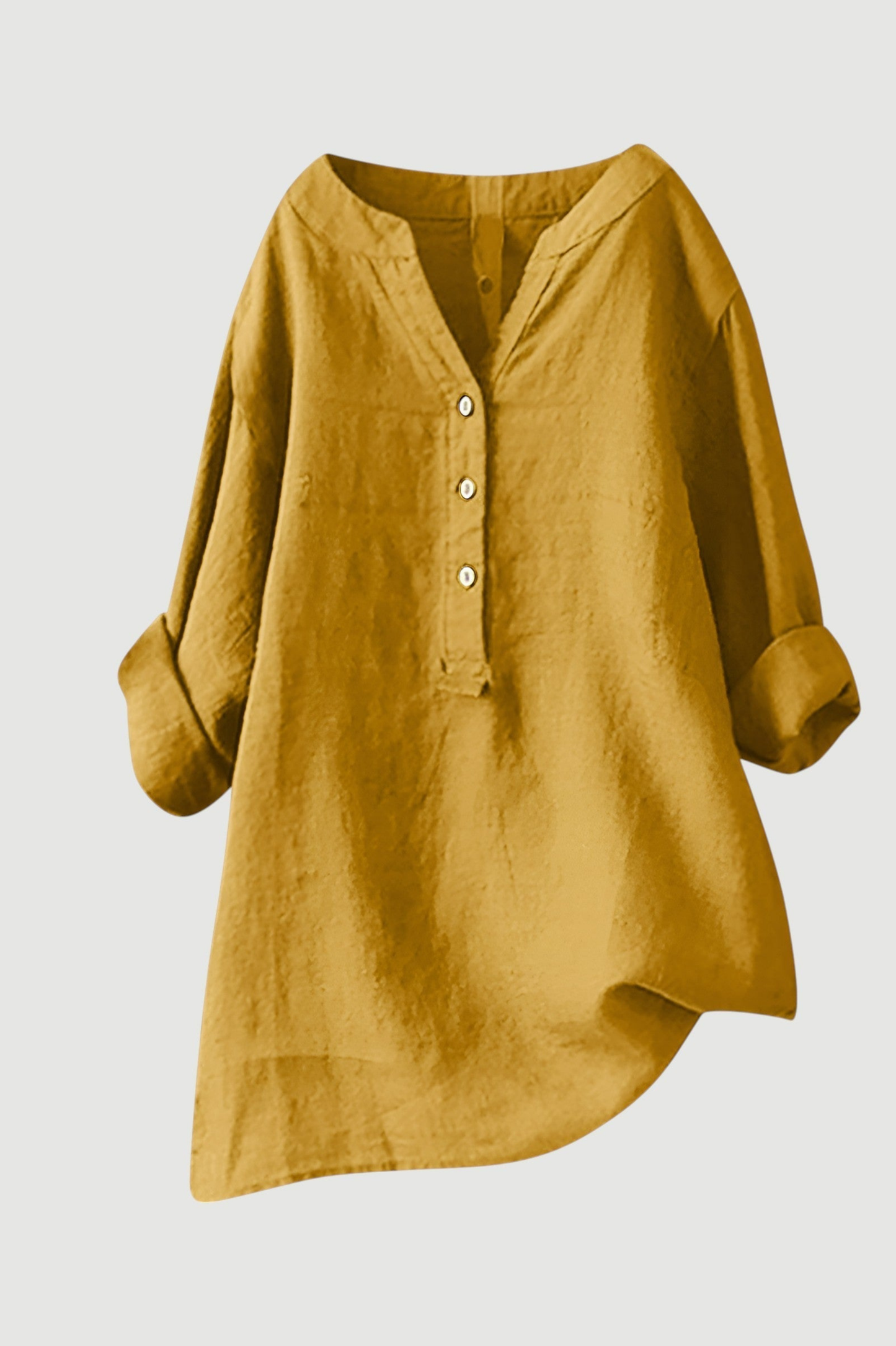 Maéline Lichte Blouse - Mosterdgeel