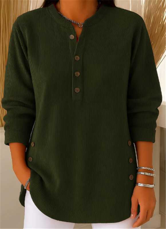 Van Rijn Fashion® | Geribbelde Henley Top