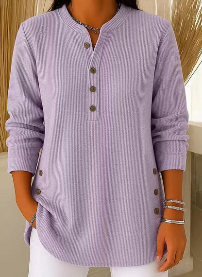 Van Rijn Fashion® | Geribbelde Henley Top