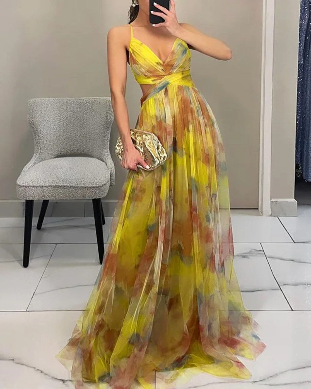 Van Rijn Fashion® | Maxi Jurk met Bloemenprint