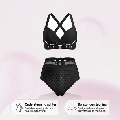 Van Rijn Fashion® | 2-in-1 Hoog Getailleerde Tummy Control Bikini