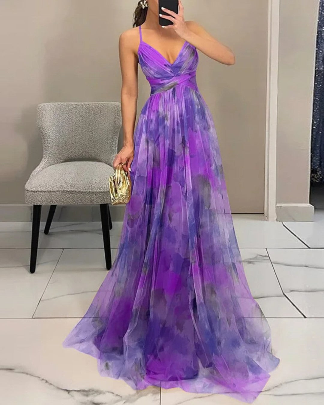 Van Rijn Fashion® | Maxi Jurk met Bloemenprint