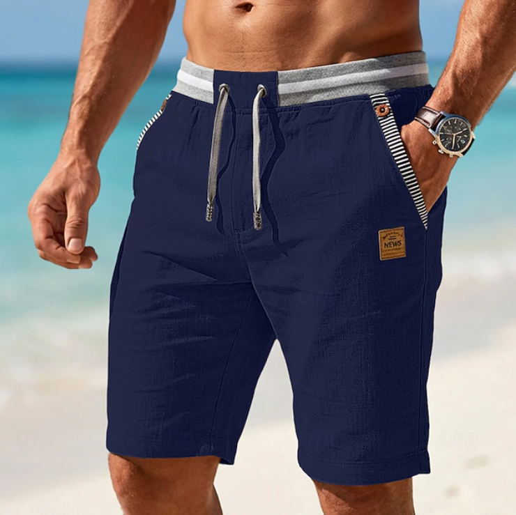 Frank Lichte Zomershorts Marineblauw