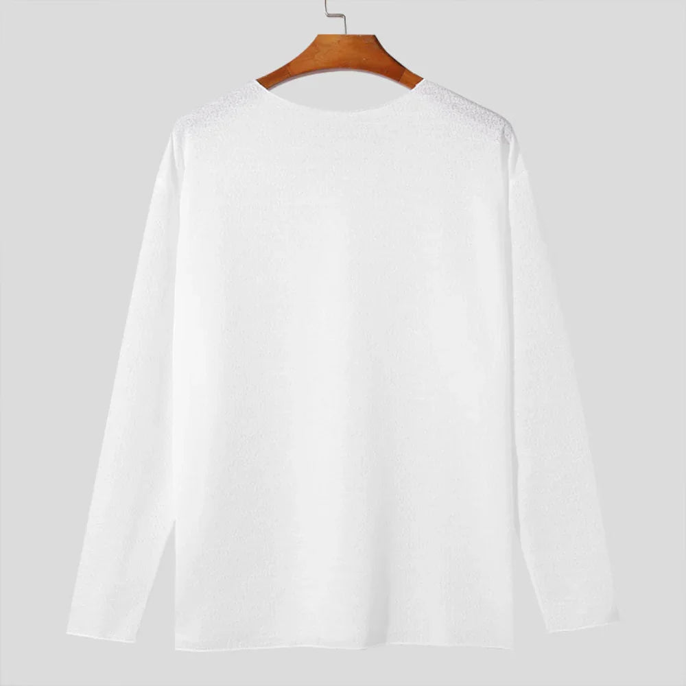 Van Rijn Fashion® | Lichtgewicht Heren Longsleeve Shirt