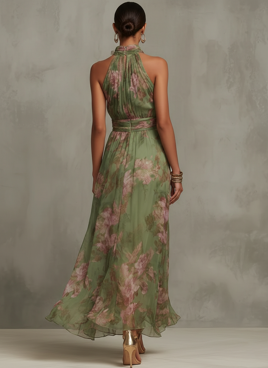 Van Rijn Fashion® | Elegante Maxi Jurk met Bloemenprint