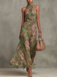 Van Rijn Fashion® | Elegante Maxi Jurk met Bloemenprint