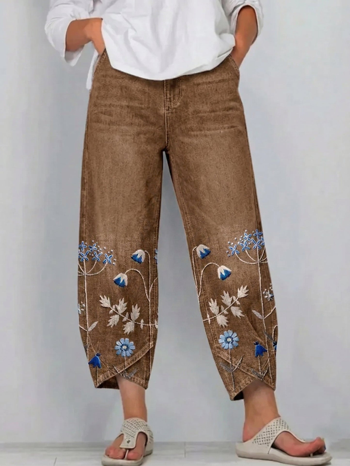 Lies | Casual Broek - Bruin