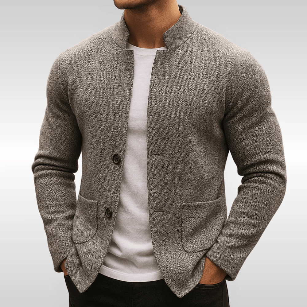 Louis Knit Blazer - Grijs
