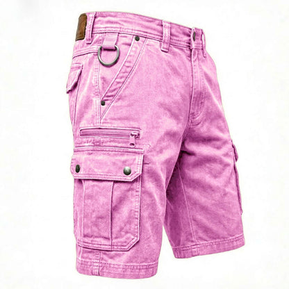 Pieter Denim Cargo Shorts Roze