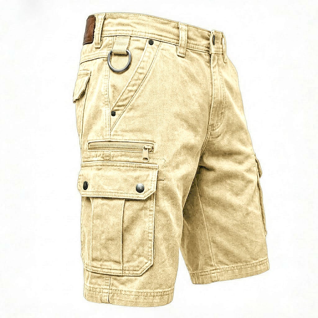 Pieter Denim Cargo Shorts Beige