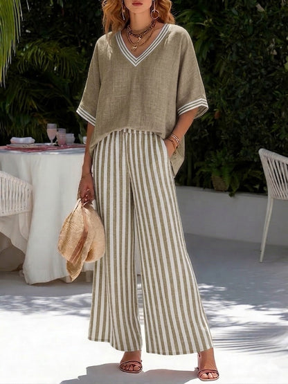 Linnen Set Beige
