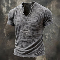 Van Rijn Fashion® | Vintage V-Hals T-Shirt - 100% Katoen